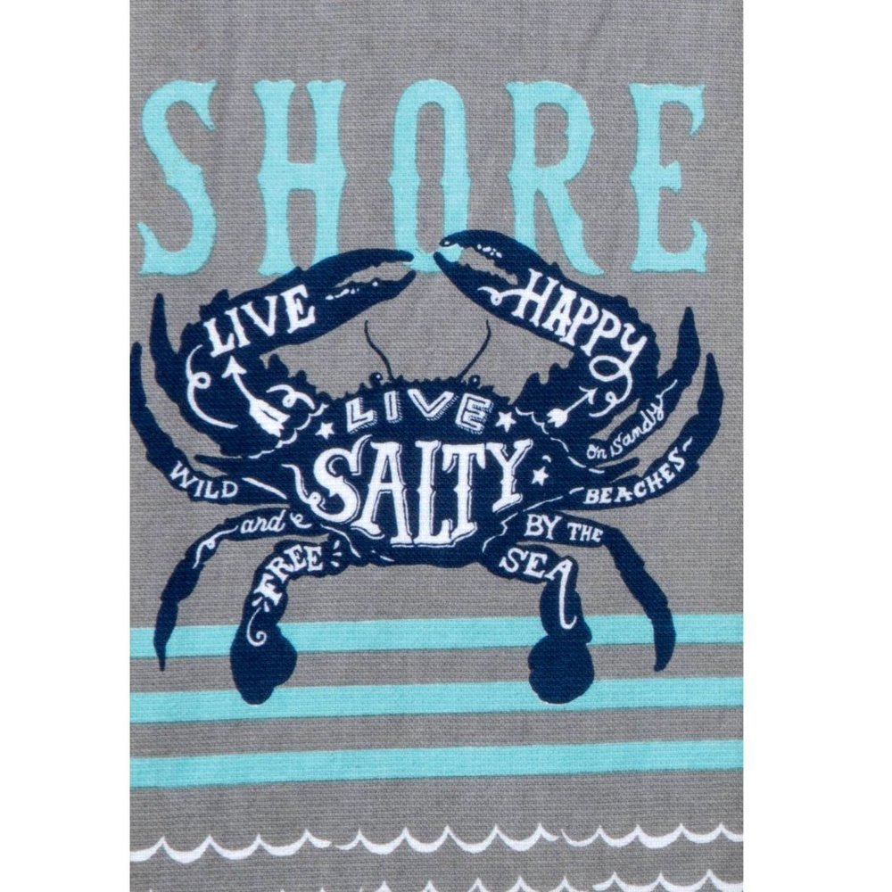 𝅺KAY Dee Designs Live Salty Crab DP Dish Towel, 16 x26, Various